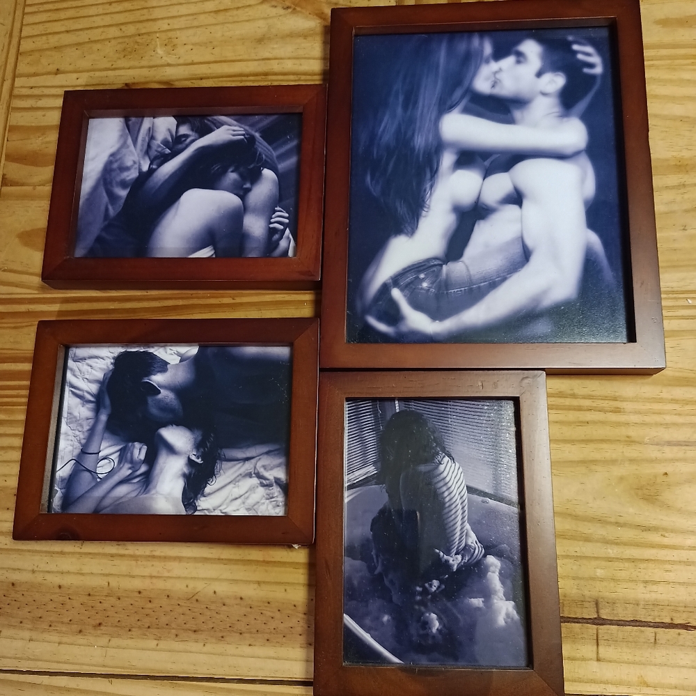 Sexy Picture Frame Decor - set of 4
